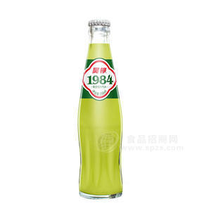 吳錚1984青金桔汽水瓶裝飲料招商300ml