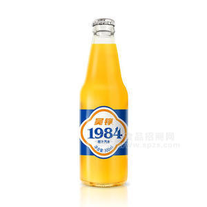 吳錚1984橙汁色汽水瓶裝飲料招商300ml