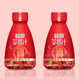 鲸颜草莓果肉果汁饮料350ml