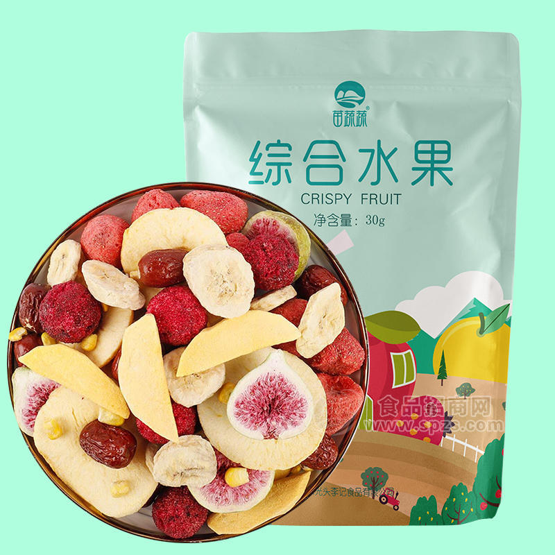 苗蔬蔬综合水果脆果蔬脆片厂家原料散货供应生产加工代理加盟批发订制