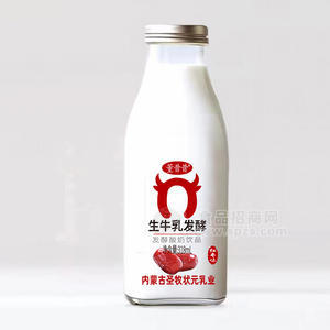 董昔昔红枣味生牛乳发酵酸奶饮品瓶装饮料招商318ml