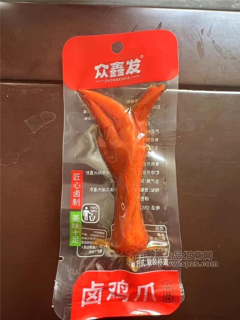 眾鑫發(fā)香辣味單支鹵雞爪