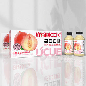 鮮有道100％每日白桃復(fù)合果汁飲品500mlX15瓶