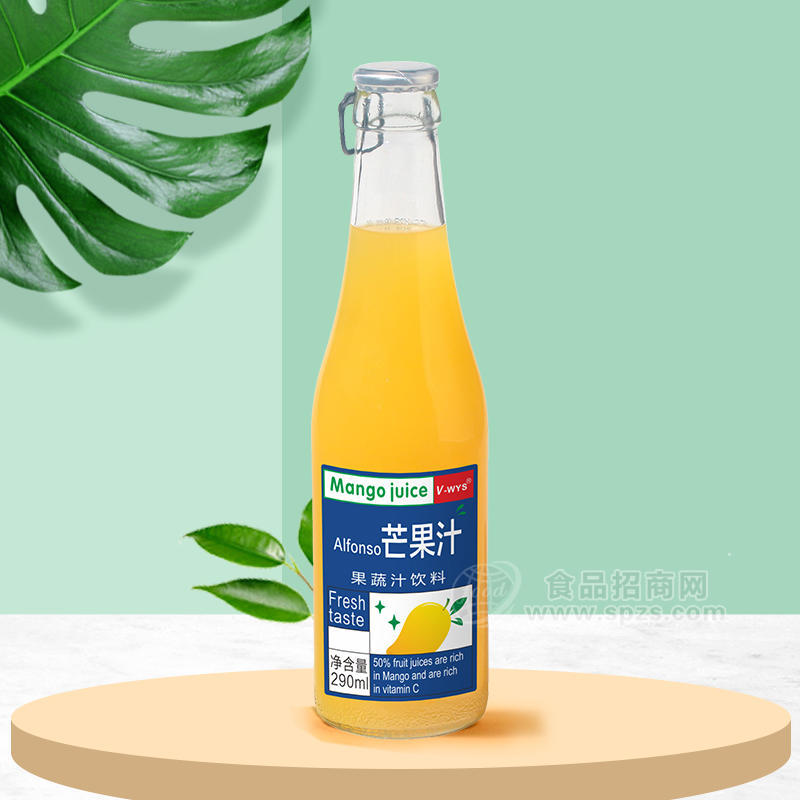 芒果汁果蔬汁饮料果汁饮料290ml