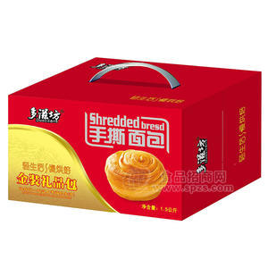 多滋坊手撕面包金装礼品包箱装烘焙食品招商1.5公斤