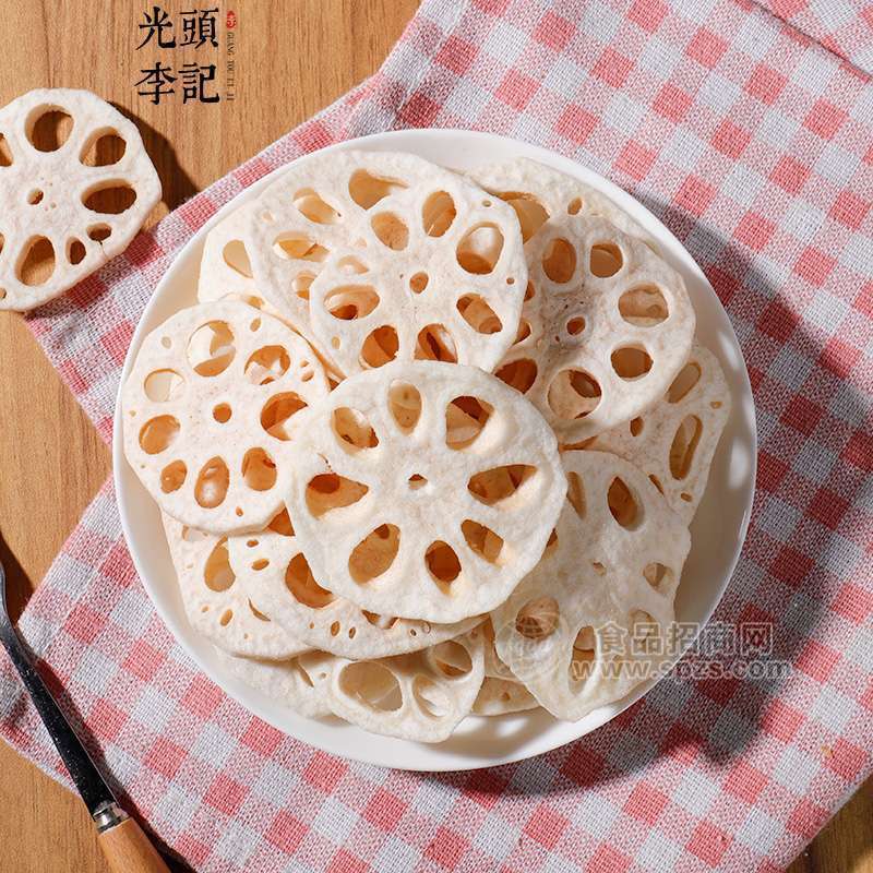 苗蔬蔬莲藕脆果蔬脆片厂家原料散货供应生产加工代理加盟批发订制