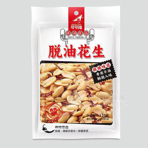 可可隆脱油花生麻辣味微辣带麻袋装招商110g