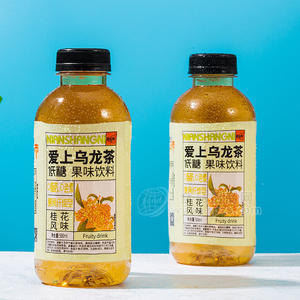 康樂妮愛上烏龍茶低糖果味飲料桂花風味瓶裝招商500ml