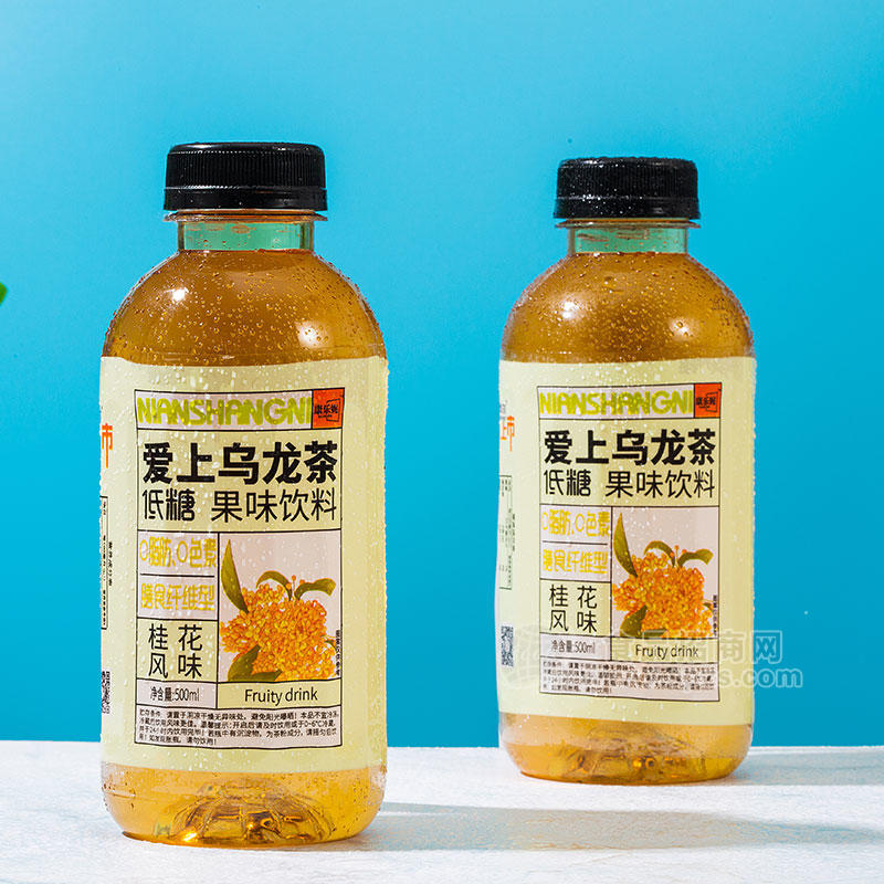 康樂妮愛上烏龍茶低糖果味飲料桂花風味瓶裝招商500ml