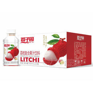 荔子園荔枝味復合果汁飲料箱裝360ml×15瓶