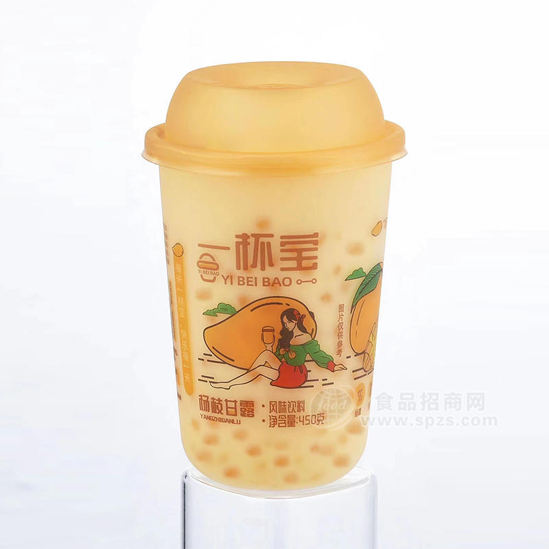 一杯寶楊枝甘露風(fēng)味飲料瓶裝招商450g