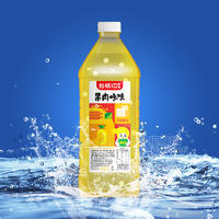 妙畅100%果肉吨吨蜂蜜菠萝味果粒复合果汁饮料2L