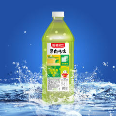 妙畅100%果肉吨吨蜂蜜青提味果粒复合果汁饮料2L