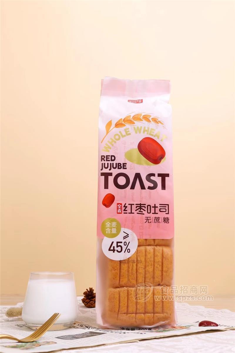 鲜到全麦红枣吐司无蔗糖