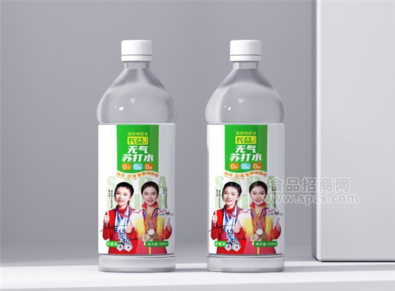 長益檸檬味無氣蘇打水398ml