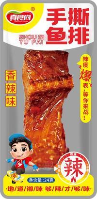 真食尚手撕鱼排24克麻辣小零食香辣鱼排