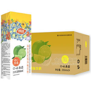 錦旺冰紅茶檸檬風(fēng)味飲料箱裝招商250ml×24