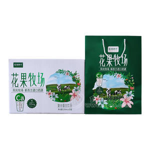 花果奶?；ü翀?chǎng)牛奶復(fù)合蛋白飲料箱裝招商250ml×20盒