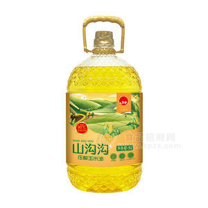 山沟沟压榨玉米油食用油5L