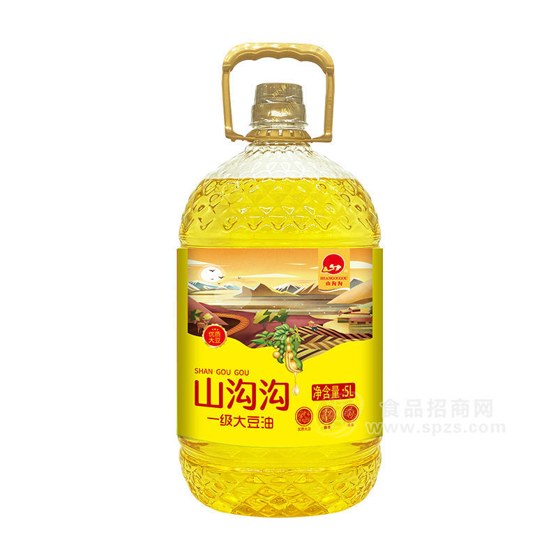 山溝溝一級大豆油食用油5L