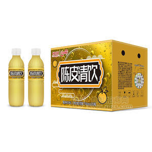 紅雙喜陳皮清飲植物飲料箱裝招商700ml×15瓶