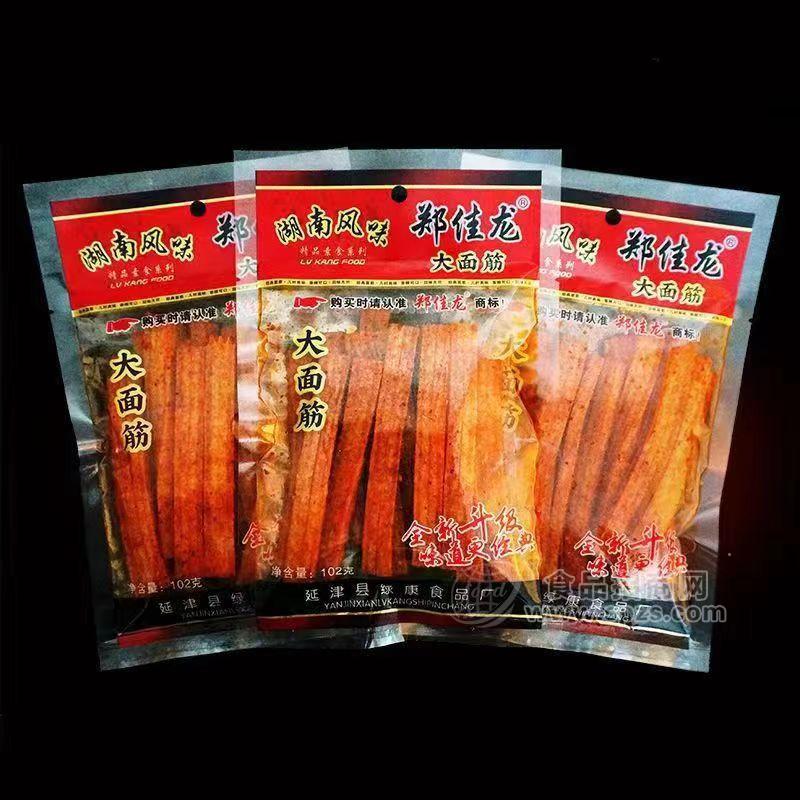 鄭佳龍湘南風味大面筋辣條休閑食品102g