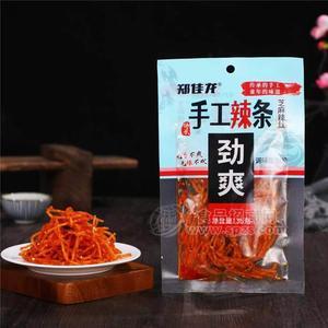 鄭佳龍手工辣條芝麻辣絲調(diào)味面制品36克