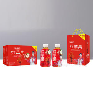 益品妙紅蘋果復合果汁飲料禮盒裝招商350ml×15瓶