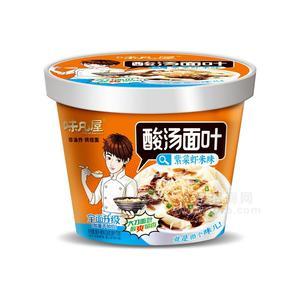 味凡屋酸湯面葉紫菜蝦米味方便食品116克