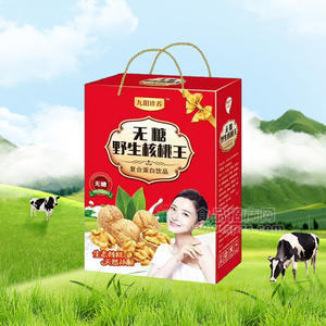 无糖野生核桃王复合蛋白饮品箱装招商