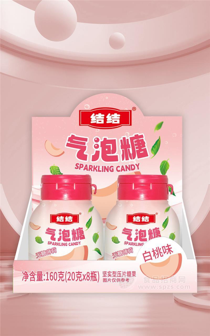 结结气泡糖白桃味160g