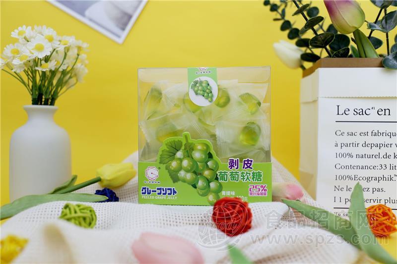 GrEARN剥皮葡萄软糖青提味120g