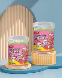 结结跳跳奶棒糖草莓味12支100g