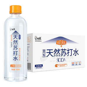 白象克冬天天然蘇打水招商箱裝400ml×24瓶