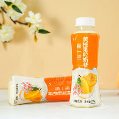 博牛黄桃果粒奶昔乳酸菌饮品瓶装招商330ml