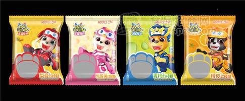 沃淇乐超能狗狗侠梨膏乳酸菌青梅橙皮软棒糖袋装48g