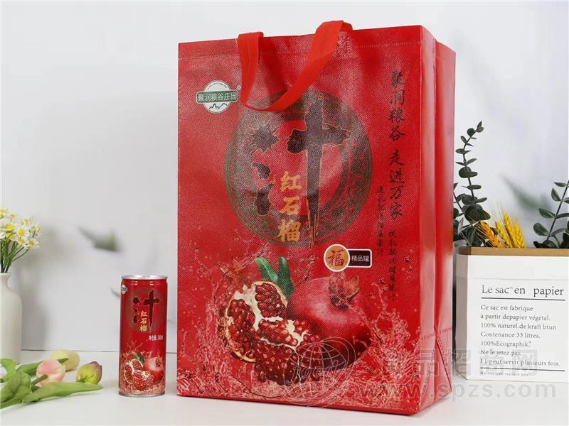 聚润粮谷庄园红石榴果汁饮料礼袋装