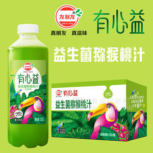 友利友有心益益生菌猕猴桃汁果汁饮料1.25LX8瓶