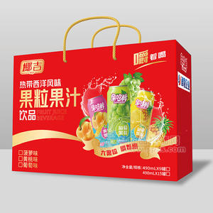 椰吉果粒果汁饮品混合口味装礼盒装招商