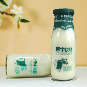 博牛牧場(chǎng)原味發(fā)酵酸奶進(jìn)口菌種瓶裝招商320g