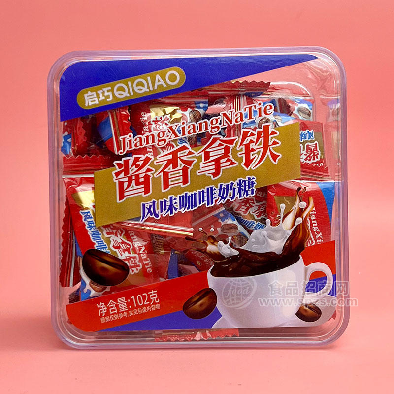 啟巧醬香拿鐵風(fēng)味咖啡軟糖盒裝招商102g