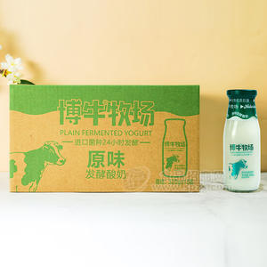 博牛牧場(chǎng)原味發(fā)酵酸奶招商320g×15瓶