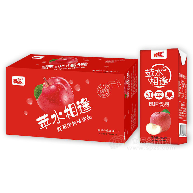 好夢(mèng)蘋(píng)水相逢紅蘋(píng)果飲料箱裝招商250ml