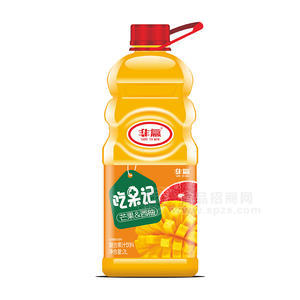非赢吃果记芒果西柚复合果汁饮料2L