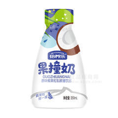 倍养乐果撞奶原味椰果果粒乳酸菌饮品乳饮料350ml