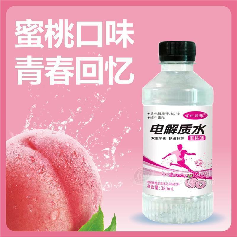 百川潤豫電解質水蜜桃味瓶裝380ml