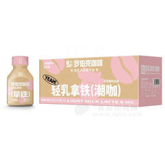 轻上罗伯克咖啡轻乳拿铁潮咖箱装招商220ml×10瓶