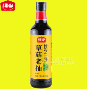 桃李草菇老抽釀造醬油500ml×12瓶