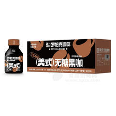 轻上罗伯克咖啡饮料美式无糖黑咖箱装招商220ml×10瓶