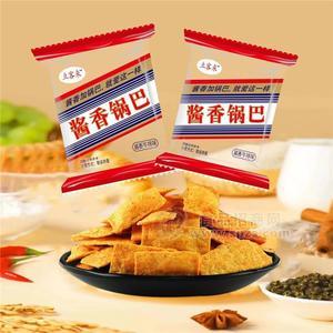 立客來(lái)醬香鍋巴醬香牛排味膨化食品包裝